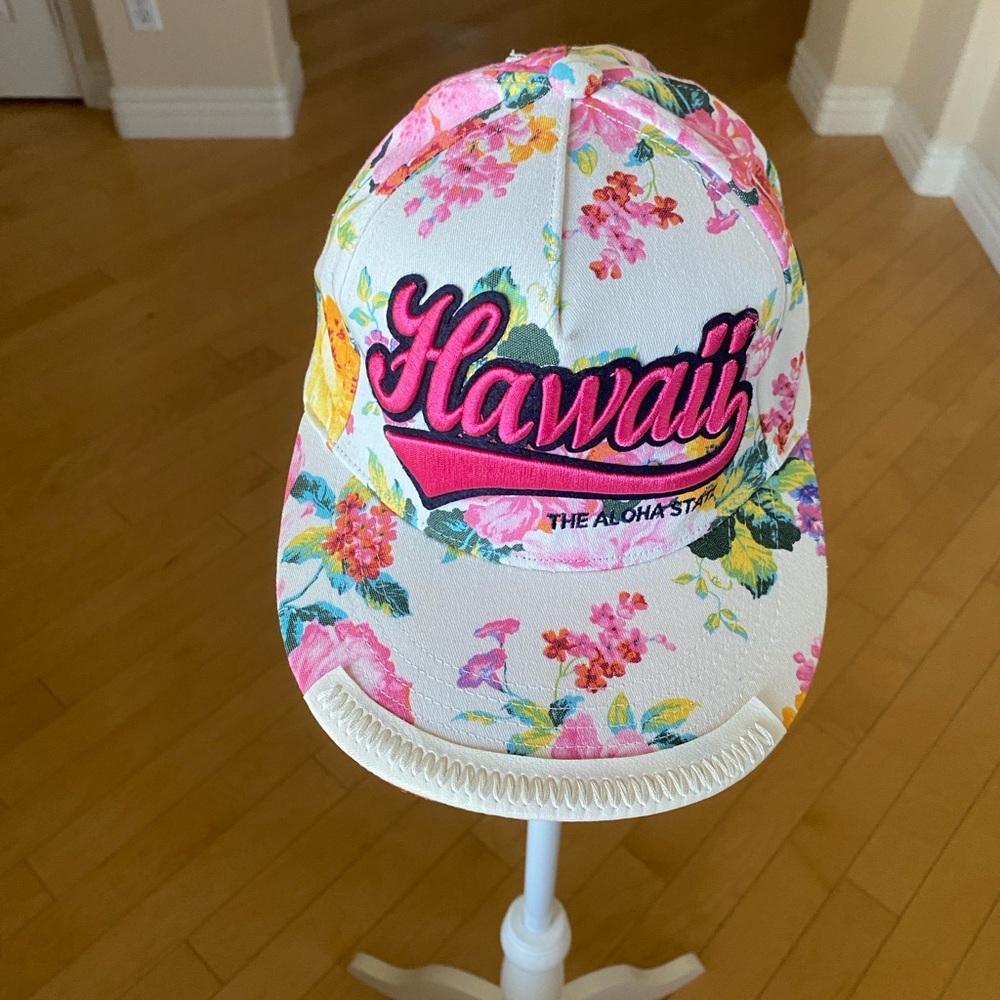 Robin Ruth Floral Hawaii Cap - Pink and Yellow